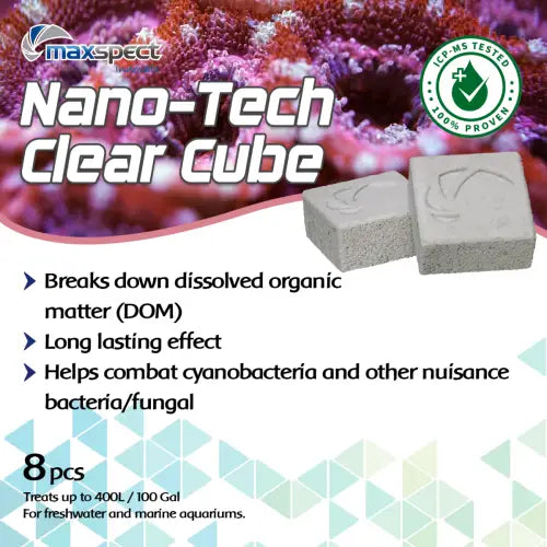 Maxspect Nano Tech Clear Cube (8pcs) - Akvaariovedenhoito