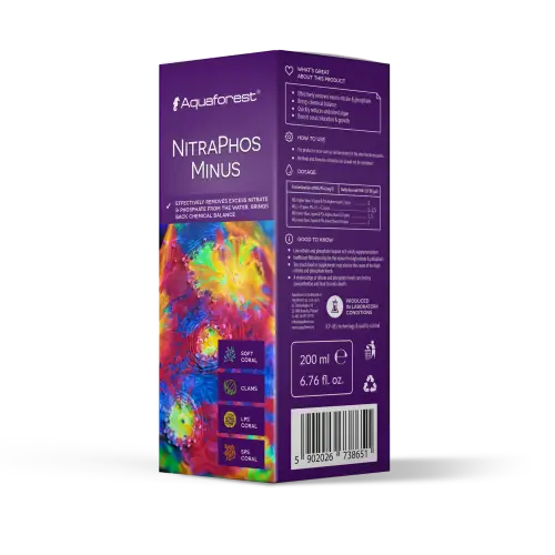 NitraPhos Minus (250/2000ml) - biologically remove nitrate nitrite and phosphate - 250ml - Akvaariovedenhoito