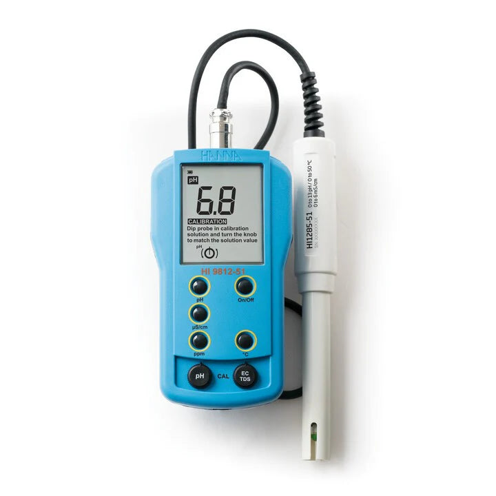 HI-9812-51 pH /EC/TDS/ Temperature Portable Meter SKU: HI-9812-51