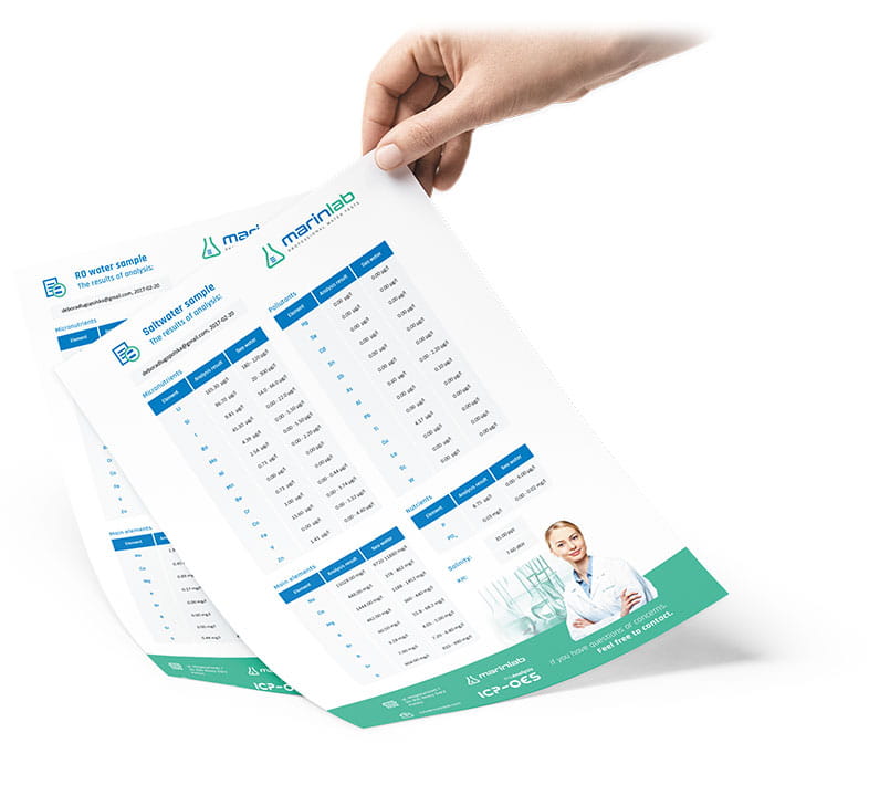 AF MarinLab ICP Analysis Test Kit 1 - PROfessional seawater analysis