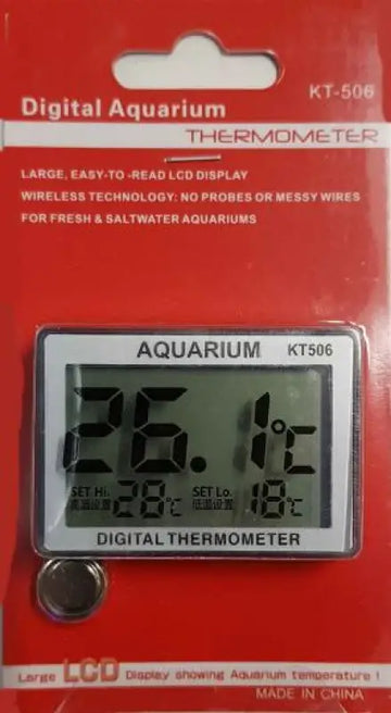 Digital aquarium thermometer - lämpömittari