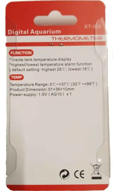 Digital aquarium thermometer - lämpömittari